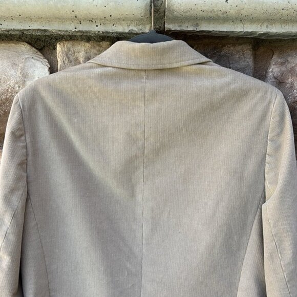 Brooks Brothers 346 Stretch Corduroy Blazer Women’s Size 10 Beige Cotton - Picture 6 of 10